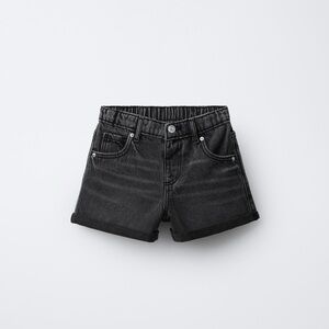 Zara Black Jean Shorts for Women